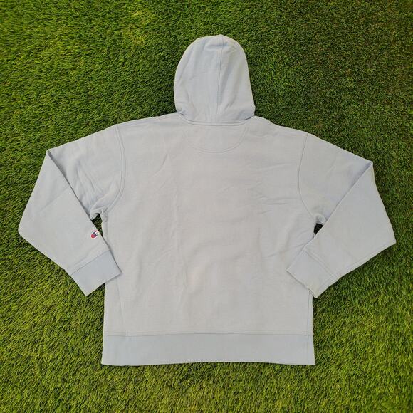 Champion C-Logo Hoodie Large 23x25 Powerblend Baggy Cropped - Picture 2 of 16